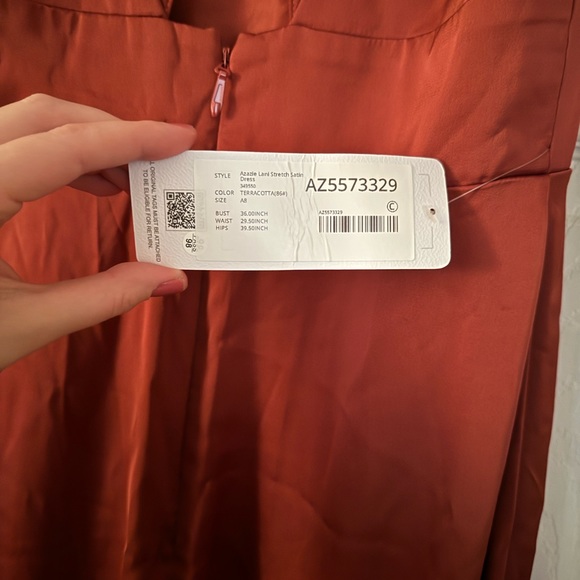 Azazie Lani Bridesmaid Dress - Terracotta - Picture 4 of 5